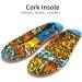 Senthmetic Natural Cork Insoles - Graffiti Style, High Arch Support Orthotics for Flat Feet, Pronation, and Foot Pain Relief - Free Tailoring Included - Buy Online on GoSupps.com