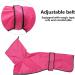 Buy Geyecete Greyhound Light Dog Jacket | Waterproof Adjustable Wind Coat for Greyhounds & Whippets | Reflective Pink Poncho Size L (Back Length: 61-64cm) - International Shipping Available - Buy Online on GoSupps.com