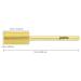 PANA 3/32 Shank Large Barrel Gold Carbide Fine Grit Nail Drill Bit - Buy Online on GoSupps.com