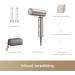 DREAME Pocket Neo highspeed hair dryer 3 foldable shapes 300 grams lightweight 110000 rpm motor 300 million negative ionscm constant temperature of 57 C drying in 40 seconds Gold Pocket Neo Gold - Buy Online on GoSupps.com