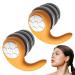 Ear Plugs Sleep | Sleeping Earplugs | Reusable Ear Plugs with Box Silicone Three Layers of Mute Earplugs for Bath Equipment Serut Orange