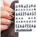 6 Sheets Flame Nail Art Stickers Decals 3d Self-adhesive Flame Nail Sticker Nail Art Designs for Manicure Tips Decoration Diy Nail Art Supplies Black - Buy Online on GoSupps.com