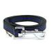 Twinkys Dog Style Dog Lay rubberized 20 mm wide for dogs up to 50 kg - without hand loop 1 meter black blue Made in Germany 1 meter black blue 20 mm to 50 kg