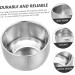 Fomiyes 4-Piece Stainless Steel Shaving Foam Bowl Set - Rustproof Double-Walled Cream Bowl for Men | 8.2x5.8cm | International Shipping Available - Buy Online on GoSupps.com