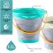 Foldable Pail Bucket | Sand Pail - Beach Bucket Sand Buckets Folding Bucket Easter Bucket for Kids Camping Frifer - Buy Online on GoSupps.com