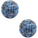 Fomiyes 2st massage ball Train aid Fitness equilibrium training Massage balls cooking gifts for men footmuff fascia ball for feet muscle massage device yoga-ball earth color scroll wheel