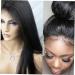 FOMIYES scrunchies black full head clip black scrunchies hair real extensions human remy hair seamless hair remy hair extensions black hair extensions real hair extensions gradient patch - Buy Online on GoSupps.com
