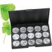 VINTORKY 15 Empty Cosmetic Case Travel Makeup Case Empty Makeup Eyeshadow Estuche De Maquillaje Silver - Buy Online on GoSupps.com