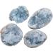 Buy Nupuyai Natural Celestite Crystal Druse Rodstein - Irregular Cluster & Reiki Healing Stone for Spiritual Decoration - Buy Online on GoSupps.com