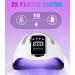 Joflva UV Lamp for Geln gel - 66 LED Nail Dryer with 4 Timers & LCD Display | Fast & Efficient for Home & Salon Manicures - Buy Online on GoSupps.com