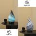 120ml Ultrasonic Aromatherapy Diffuser with Handmade Glass - BPA Free, Waterless Auto-Off, 4 Timer Setting, 7 Colors LED - Home, Yoga, Office - Grey - Buy Online on GoSupps.com
