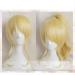 Love Live Eli Ayase Ellie Wig Golden Curly Synthetic Hair With One Clip Ponytail Heat Resistant Fiber Hair Wigs + Wig Cap