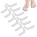 6 Pairs of Toe Separators 5 Hole Toe Separator Hallux Valgus Corrector Separation Tool Bunion Elastic Overlapping Fingers Bent Fingers Claw Fingers