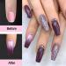 MIZHSE Poly Nail Gel Purple Temperature Color Changing Extension Builder Gel - Professional Nail Thickening Tool for Beginners (MS-Purple) - Buy Online on GoSupps.com