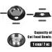 Serentive 2Pcs Cat Bowls Non-Slip Stainless Steel Small Cat Food Bowls Unbreakable Thicken Cat Feeder 7 Oz Cat Dishes Suitable for Indoor Small Pets Removable Rubber Base Easily Clean Lovely Color Black Silver - Buy Online on GoSupps.com