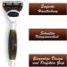 Jag Shaving Razor Set | Premium 3-Part Shaving Set with Silberspitz Brush & 5 Blades | Lee Range - Elevate Your Shave Experience - Buy Online on GoSupps.com