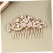 HAPINARY Hair Ornament Bridal Hair Clip Metal Hair Clips Veil Comb Wedding Crystal Hair Combs Barrettes for Women Bridal Veil Rhinestone Bobby Pins Fashion Headwear Accessories Bride French - Buy Online on GoSupps.com