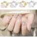 Charms Shining Rhinestone Gold Silver 3D DIY Manicure Nail Jewelry Nail Crystals Flying Shaking Butterfly-shape(6) - Buy Online on GoSupps.com