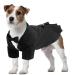 Cit toile dog wedding suit set tuxedo shirt with fly party clothing wedding birthday party halloween dog suit for small medium large dog cat black XL XL black black