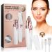 Molbory eyebrow razor 2 in 1 face hair remover for women nasal hair trimmers women pain-free eyebrows trimmer for body facial hair lips chin with LED light and brush