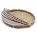 Hand Woven Wooden Serving Food Tent | Round Basket with Mesh Cover for Home Kitchen Storage - International Shipping - Buy Online on GoSupps.com