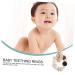 Jojofuny Wooden Baby Teething Toy - Silicone Animals Teether for Babies 0-6 Months - Buy Online on GoSupps.com