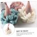 Housoutil 2 Pcs Ice Cream Bath Sponge | Adorable Loofah for Face Cleansing & Shower | Soft White Polyester Cleaning Scrubber - Buy Online on GoSupps.com
