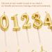 Birthday Candle Cake Number 0-9 | Gold Numeral Candles for Birthday Celebration - Shop Now - Buy Online on GoSupps.com