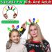 hgnxa Christmas Flashing LED Headband Fun and Festive Light Bulb for Kids Adults Glow in the Dark Accessories Party Favor Red - Buy Online on GoSupps.com