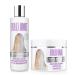 Purple Hair Mask & Purple Conditioner Bundle - For Blonde, Platinum, Bleached, Silver, Gray, Ash - Remove Yellow Tones, Reduce Brassiness and Condition Dry, Damaged Hair. Cruelty-free & Vegan.