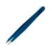 Rubis Classic Stainless Steel Slanted Tweezers for Precise Eyebrows and Hair Removal  1K109  Made in Switzerland  Blue