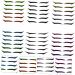 POPETPOP 12 Pcs Eyeliner Reusable Double Eyelid Tapes Eye Line Strip Beauty Supply Flash Beauty Products 1 count (Pack of 1) Assorted Colorx2pcs - Buy Online on GoSupps.com