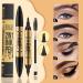 TOEECY Double Sided Eyebrow Pencil 2-in-1 Liquid Eyeliner and Eyebrow Brush Quick Dry Waterproof Perfect Eye Makeup Ideal for Daily Travel Women(Black) - Buy Online on GoSupps.com
