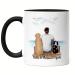 Kiddle-Design Dog Dad Mug Black Personalized Dog Owner Gift Dog Lover Dogs Dog Dad Dog Fan Dog Motif Pet