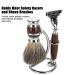 2 in 1 Portable Shaving Stand & Brush Kit - Men's Shaving Tool for Clutter-Free Grooming | International Shipping Available - Buy Online on GoSupps.com