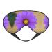 Purple Flower Sleep Mask-Adjustable Breathable Fashionable Eye Mask for A Comfortable Sleep Experience