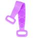 futurino Silicone Bath Body Brush Long Exfoliating Back Scrubber Massager Exfoliating Towel Shower Strip for Deep Clean 60cm 60purple