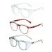 Anti Fog Safety Goggles UV400 Protective Glasses,Blue Light Blocking Eyeglasses for Men Women, Transparent Goggles 3pack-clear&leopard&blue