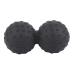 Lurrose yoga massage ball foam massage acupressure roller muscle roll muscle node lacrosse balls vibration massage foot massage self-massage roller body massage blushing pebbles peanut 12x6.3x6.3cm black