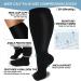 Buy Oversize Compression Stockings for Men & Women | 2 Pairs Medical Wide Calf Knee Supports | Promotes Blood Circulation & Reduces Swelling | 4XL - Buy Online on GoSupps.com