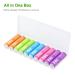 EBL AA Rechargeable Battery 10 Pack - 2500mAh Ni-MH Double A Batteries Pre-Charged Assorted Colors - Buy Online on GoSupps.com