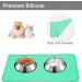 Moacc Slipproof & Waterproof Silicone Feed Mats for Dogs & Cats - 47x30cm Green Food Base | International Shipping - Buy Online on GoSupps.com