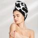 Buy Cow Print Microfiber Hair Towel | Soft Absorbent Quick Dry Wrap for Long Curly Hair - Buy Online on GoSupps.com