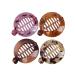 4 pieces of banana-fish-hair-clamped effortless beauty sorted side combat ponytail hair clips kamm pin French round banana clips hair accessories for women girls (random color)