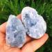 Natural Crystal Rough Natural Crystal Rough Natural Blue Crystal Cave Quartz Celestite Crystal Specimen Cluster Specimen Blue Crystal Cave Home Decoration Decoration 1pcs 90g--100g - Buy Online on GoSupps.com