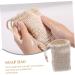 Baluue 18 Pcs Soap Bag Soap Exfoliating Pouch Portable Soap Saver Bag Exfoliating Sponge Cotton Linen Beige - Buy Online on GoSupps.com