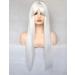 BLUPLE 22 Platinum White Synthetic Hair Wig for Cosplay Daily Wear - No Lace Straight None-Lace Wig #1001 - Buy Online on GoSupps.com