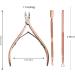Cuticle Trimmer with Cuticle Pusher - Cuticle Remover Cuticle Nipper Professional Stainless Steel Cuticle Cutter Clipper Durable Pedicure Manicure Tools for Fingernails and Toenails (pink) - Buy Online on GoSupps.com