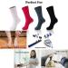 KitNSox Non-Skid Diabetic Socks 4 Pairs for Men Women - Moisture Wicking, Cushioned, Non-Slip Crew Grip Socks - Size 10-13 Black - Buy Online on GoSupps.com