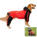 Dog Raincoats Waterproof Dog Hooded Raincoat Coat Rain Jacket for Dogs Dog Raincoat With Hood Lightweight Adjustable Outdoor Rain Poncho Rain Gear Jumpsuit for Small Medium Dog-XXL-Red XX-Large Red
